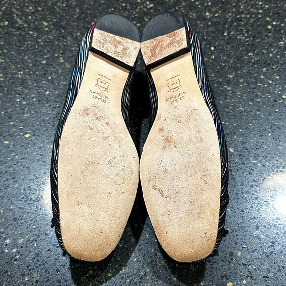 Stuart Weitzman Striped Ballet Flat - Picture 7 of 8